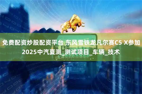 免费配资炒股配资平台 东风雪铁龙凡尔赛C5 X参加2025中汽夏测_测试项目_车辆_技术